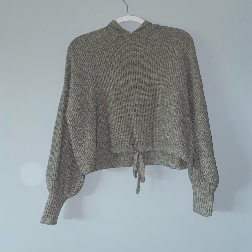 American Eagle Cropped Hoodie Sweater Size S